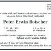 Botscher Peter 1923-2016 Todesanzeige
